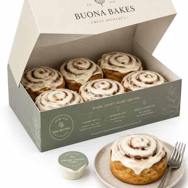 Cinnamon Roll Packaging